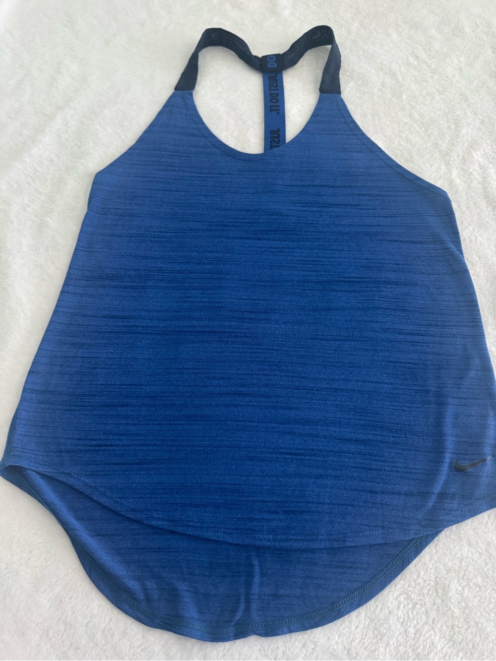 Nike Blue Racerback Swim Coverup Tank